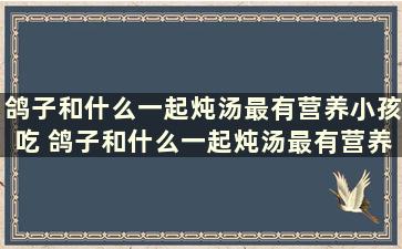 鸽子和什么一起炖汤最有营养小孩吃 鸽子和什么一起炖汤最有营养视频